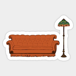 The One With The Couch And The Lamp Sticker